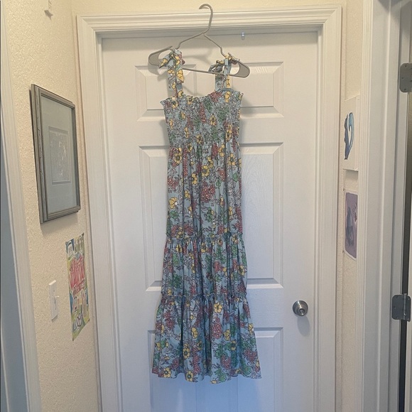 Floral Women’s Dress with Ruffle Straps - Picture 1 of 3